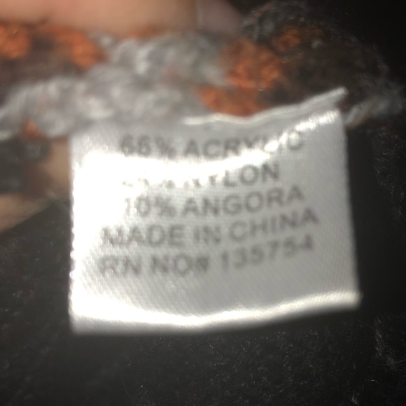 Young Threads Cozy cardigan in black with orange accent - Picture 5 of 5